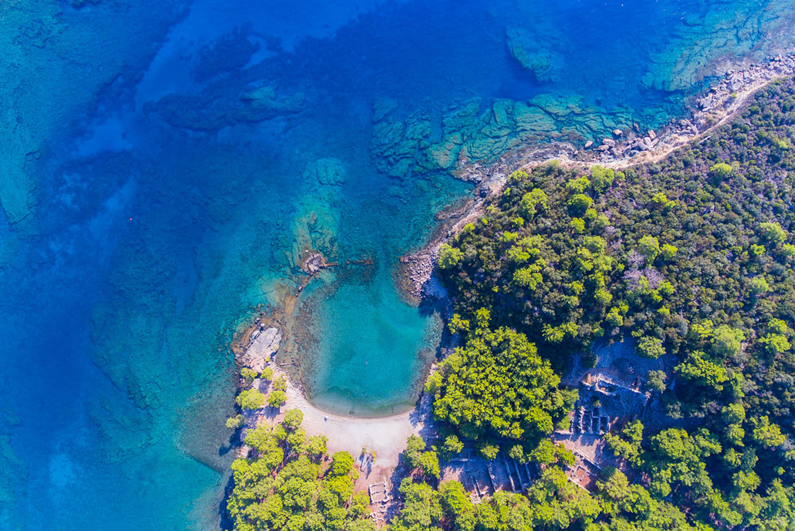 Antoninus Fountain of Sagalassos in Burdur, Turkey.