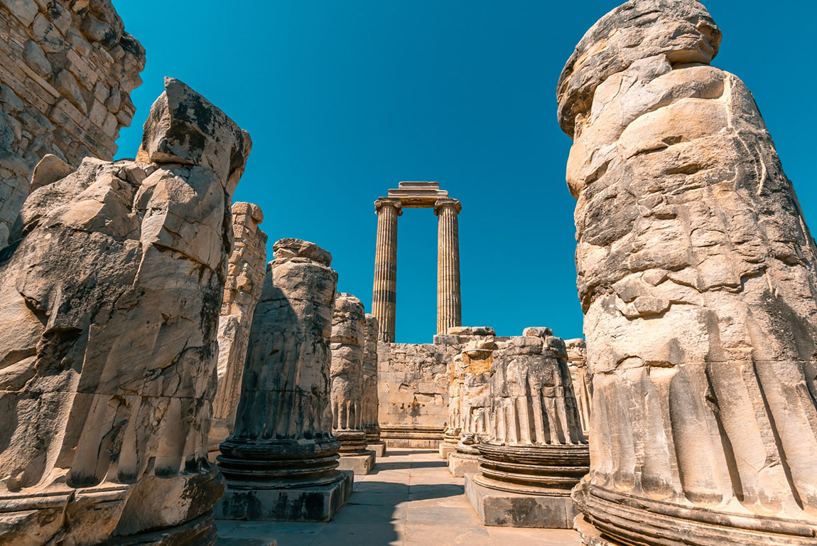 Antoninus Fountain of Sagalassos in Burdur, Turkey.