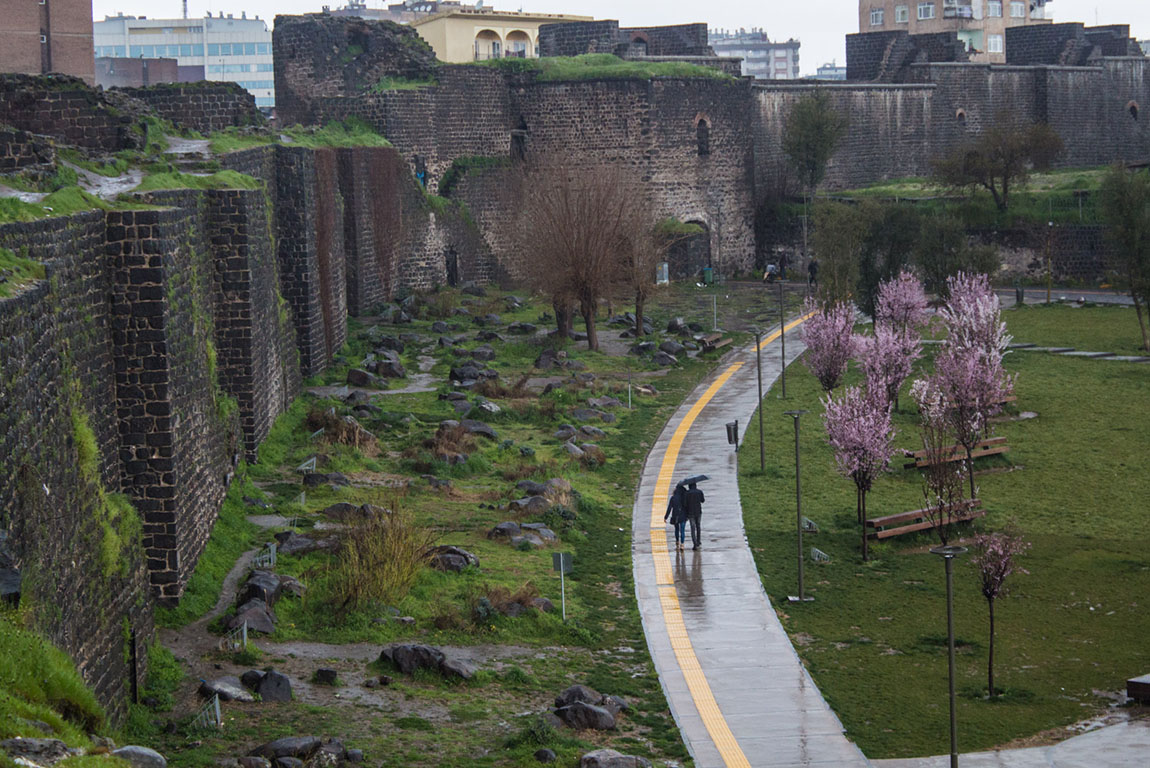 Wide Angle View Of Hasan Pasa Hani In Diyarbakir,Turkey