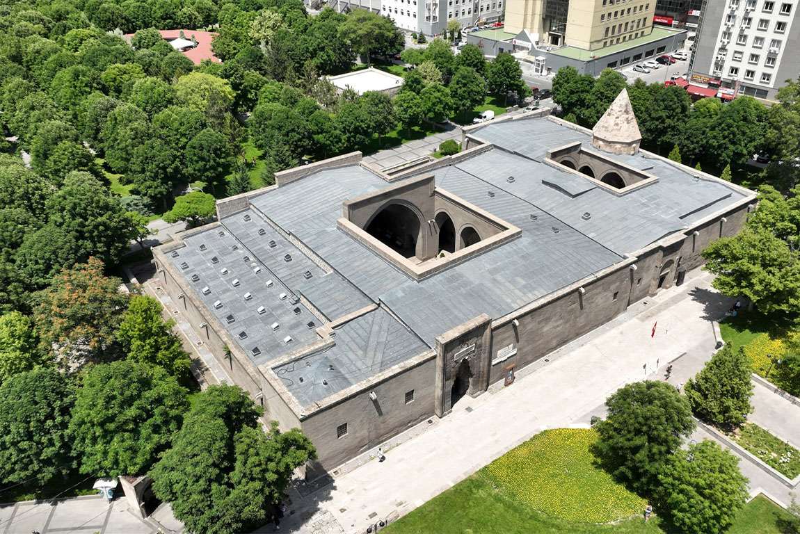 yılkı horses in the foothills of erciyes mountain