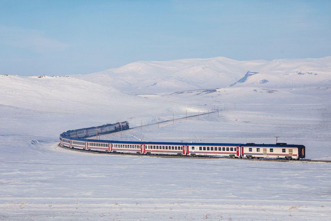Traditional horse transport with sleigh