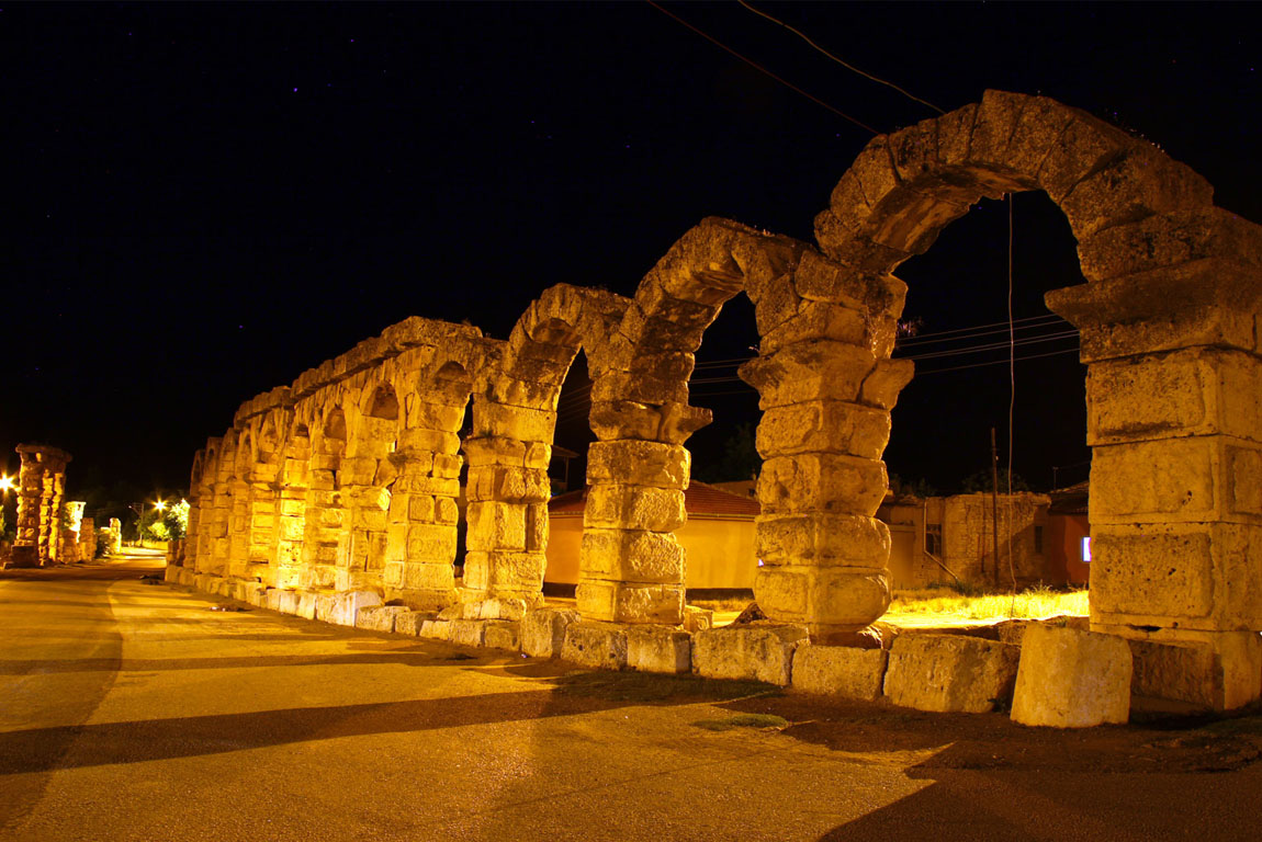 Tyana ancient city and Roman aqueduct, Kemerhisar Nigde