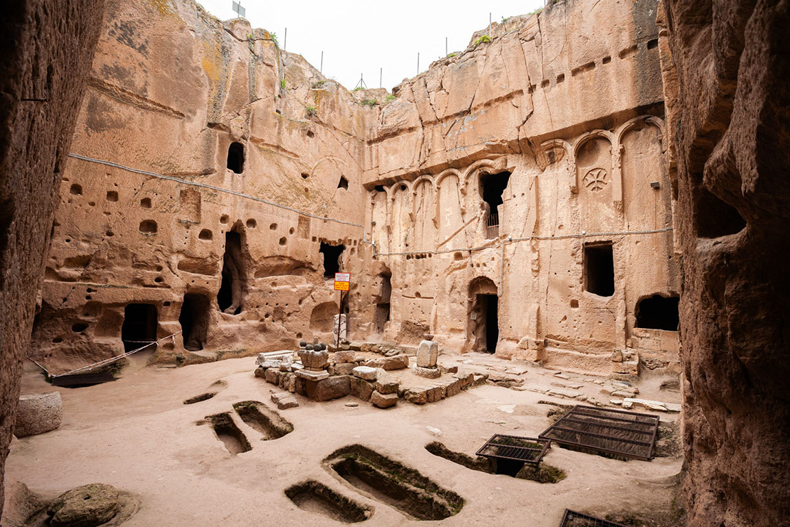 Tyana ancient city and Roman aqueduct, Kemerhisar Nigde