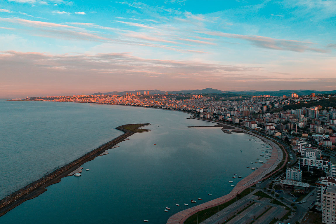 Historical Ataturk statue in Samsun,Turkey