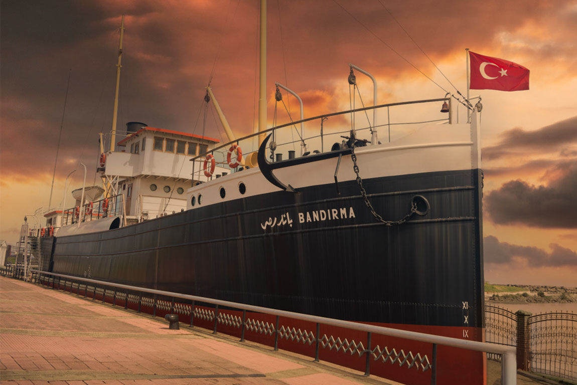 Historical Ataturk statue in Samsun,Turkey